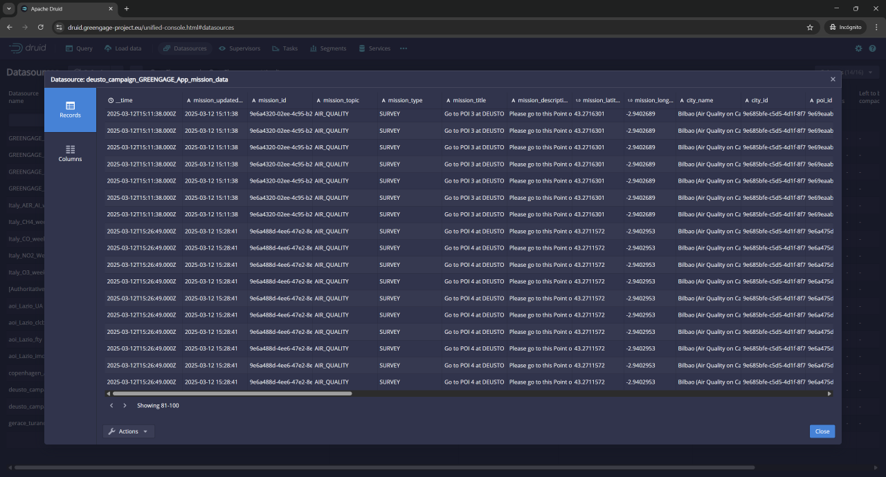 GREENGAGE Apache Druid deployment